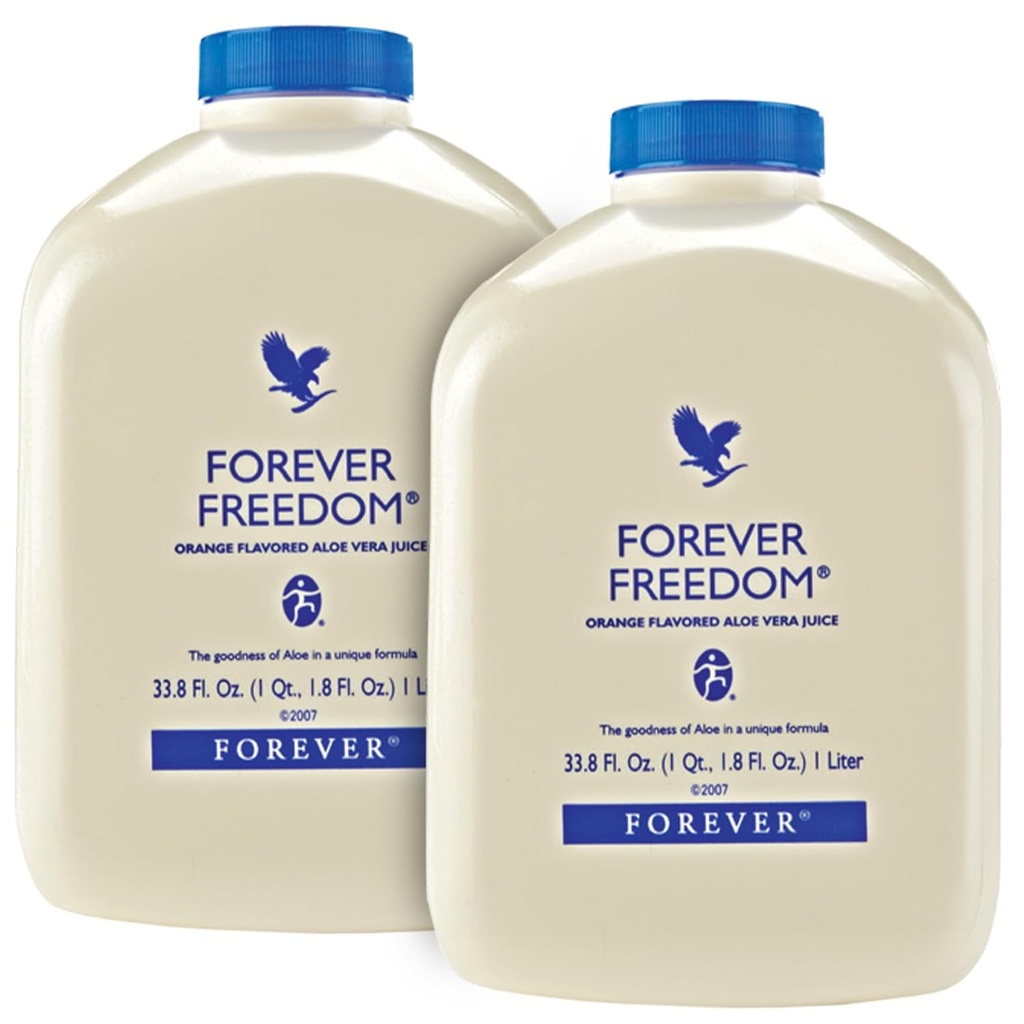 Sonsuz Yaşam - Sonsuza dek Özgürlük - Aloe Vera ile Ortak Destek, Glucosamine ve Chondroitin - Orange Flavor - Gluten-Free - 33.8 fl oz (2-Pack)