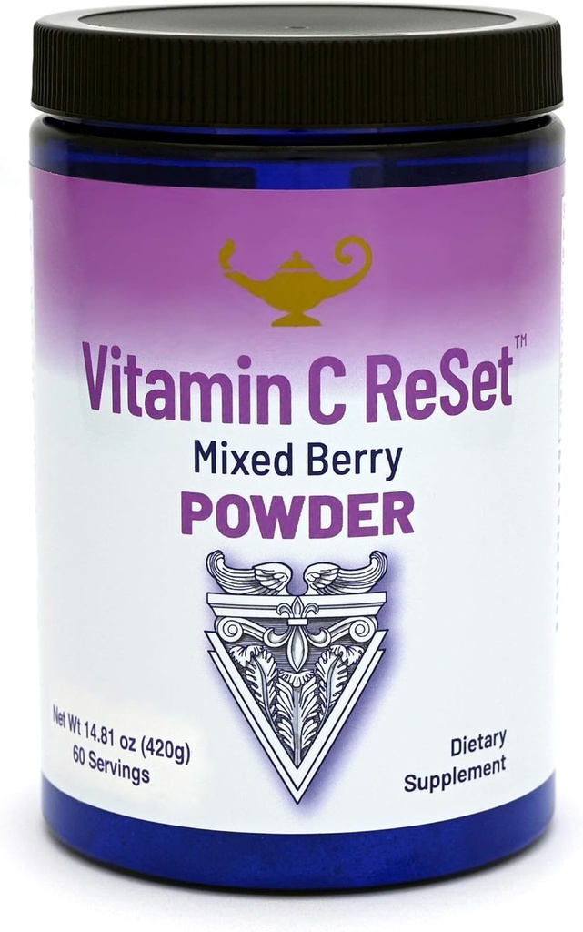 RnA ReSet Vitamin C Reset – Berry-Flavored Vitamin C σε σκόνη με μείγμα καλίου & φρούτων, 14.81 Oz (60 σερβιρίσματος)