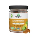 ORGANIC INDIA Ashwagandha Gummies for Men & Women - Stres Tamam, KSM-66 Ashwagandha Root, Ekstra Güçlü, Calm Chews, Vegan, Non-GMO - Lemon Lime, 60 Gummies