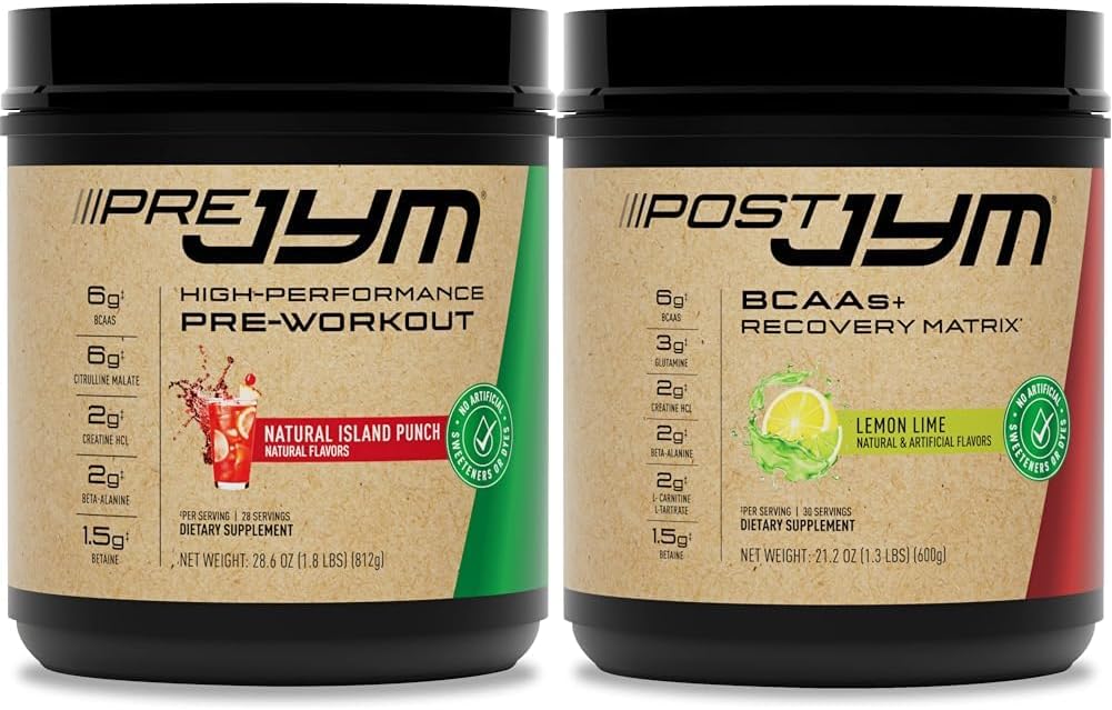 JYM Pre Workout, Post Workout ve BCAA Muscle Building Supplements Sche with Pre JYM Toz, Post JYM Active Matrix, 30 Her Şeye Yardımcı Oldu