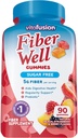 Garliqueque Ekle Cardiovascular Supplement with Vitafusion Sugar Free Fiber Gummies, 90 Count