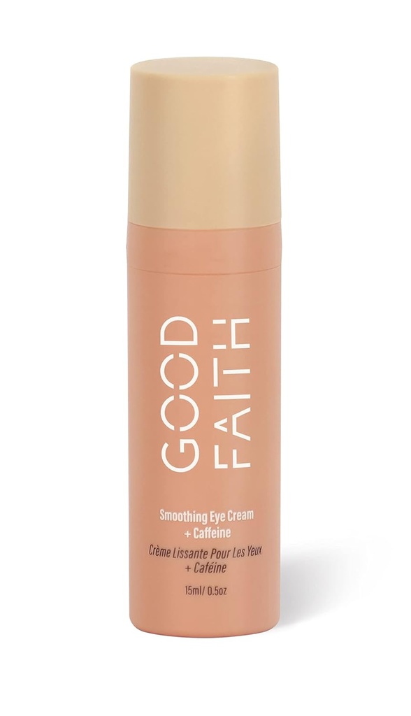 Ομαλή κρέμα ματιών με καφεΐνη - 0.5 fl. oz - Βοηθά Hydrate & Brighten Dark Circles - μειώνει τις λεπτές γραμμές - Vegan - Σκληρό δωρεάν