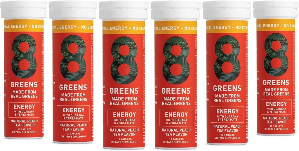8Greens Supergreens Tabletleri | Super Greens Toz Superfood Tablet, Metabolism Immunity & Focus, Daily Greens Effervescent Tabletleri, Organik: Aloe Vera, Spirulina, Chlorella, Enerji, 60 Hizmetler