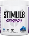 FINAFLEX STIMUL8 Original Pre-Workingout, Blue Raspberry - Ενέργεια, Δύναμη & Αντοχή για τους άνδρες και τις γυναίκες - με καφεΐνη, Βήτα-Αλανίνη & Βιταμίνη C - 35 Σερβίρει