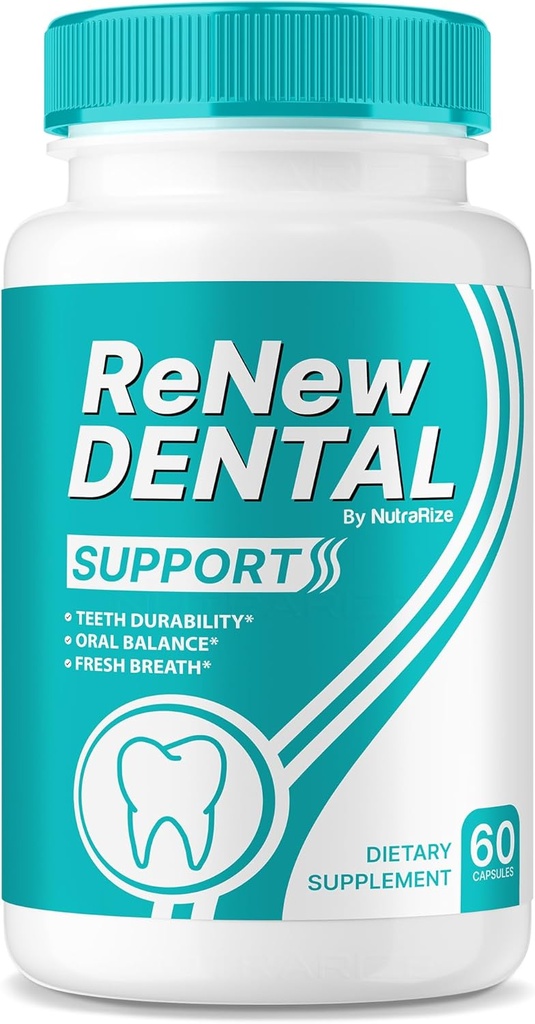 Yeni Diş Desteği Pills, Yeni Diş Kapsülleri, Oral Sağlık için Gelişmiş Formula, Diş ve Gums Wellness Için Yeni Diş Tamamlayıcısı, RenewDental İncelemeler (60 Capsules)