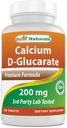En İyi Doğals Kalsiyum D-Glucarate 200 mg 120 Tablet