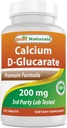 En İyi Doğals Kalsiyum D-Glucarate 200 mg 120 Tablet