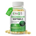 Magnezyum Glycinate 500 mg Softgels Supplement, Little Easy to Swallow Magnezyum Gelcaps Gece Leg & Sleep Desteği, Kas&Bone, Calm, Non GMO, 120 Gelcaps, 60 Day Supply