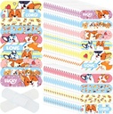 Patelai 300 Adet Çocuk Bandajı 10 Stil Çocuk Yapıştırıcı Esnek Renkli Sevimli Cartoon Bandaj Sular Nefes Alılabilir Gemiler Koruma Bakımı Girls Boys (Dog) için Cuts