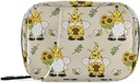 Gnome Bees Pill Box 7 Günlük Pill Case Travel Pill Organizer Bag ile Rolls Portatif Haftalık Vitamin Tıp Tamamlayıcı Pouch Bag