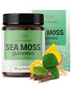 HERBAMAMA Irish Sea Moss Gummies - 1600mg True Sea Moss συμπλήρωμα με Bladderwrack και Burdock Root - Vegan, μη GMO Skin Glow, Ενέργεια & ανοσοποιητική υποστήριξη - 90 Pectin-based Mango-Flavored Chews