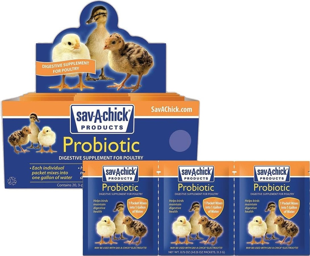 Sav-A-Chick Probiyotik 3 paket .17oz