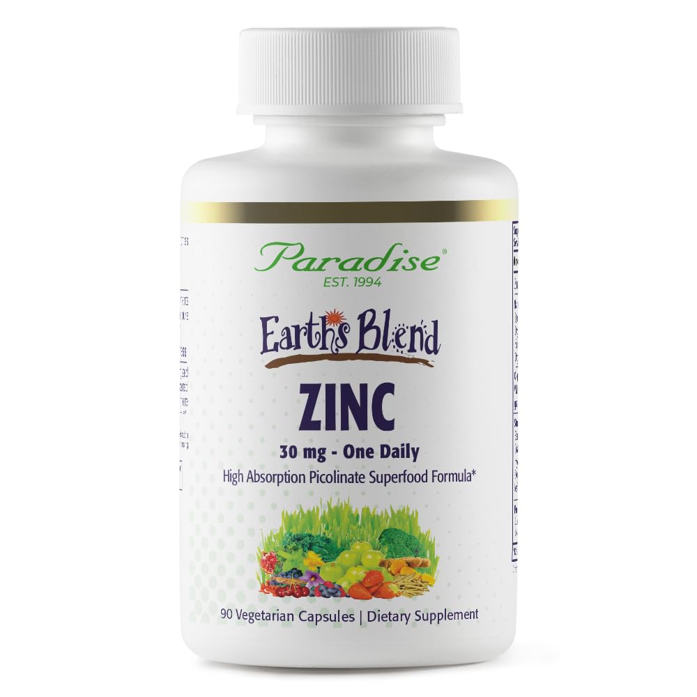 Cennet Herbs çinko Picolinate ve Natures C ile birlikte, Immune Support, Super Potent, Ultra Pure, Gluten Free, Non-GMO, Vegan, 30 mg, 90 Capsules