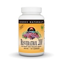 Source Naturals Resveratrol Kalp ve Sağlıklı Ağlama için 200 mg - 120 Vejetaryen Capsules