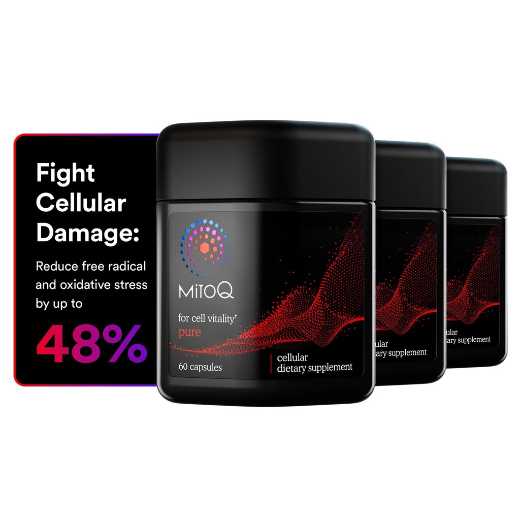 MitoQ Pure Advanced Mitochondria συμπλήρωμα Superior βιοδιαθεσιμότητα σε CoQ10 
