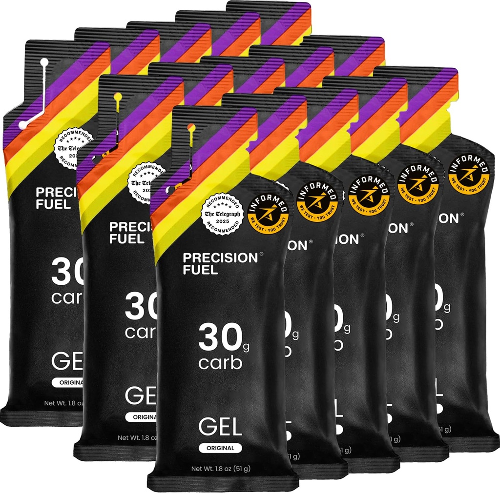 Hassas Yakıt 30 Enerji Gels - Mild, Neutral Flavour Run Gels For Endurance Athletes, 30g Carbohidrat, Easy-to-Digest, Perfect for Run & Long-Duration Sports (Pack of 15)