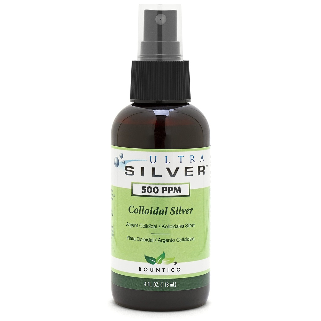 Ultra Silver Colloidal Silver | 500 PPM | 4 Ounce | Fine Mist