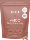 SHII AHCC Daily Immunity, 10Days Supply – Vegan, Gluten Free Immune Support Supplement with AHCC, Immune System Support from Fonksiyonel Shiitake Mushrooms, Supports Immune & Cell Responseular Health