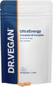 DR.VEGAN UltraEnergy | High Strength B Vitamin Kompleksi, 30 Vegan-Friendly Capsules | Vitamin B12 (100ug), Choline (50 mg), Biotin (50ug) ve Folate (200ug) | One-A-Day