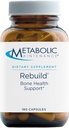 Metabolik Bakım Rebuild - Bone Health Support Supplement withuba, Vitamins D + K2, çinko, Magnezyum Citrate + Trace Minerals, No Fillers (180 Capsules)