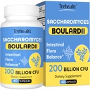 Saccharomyces Boulardii Probiyotiks 200 Milyar CFUs, Women & Men Yeast for Intestinal, Gut, Immune & Digestive Health, Acid Dayanıklı & Raf-Stable, 60 Days Supply