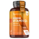 KiloWorld Vegan D3 5000 IU - Wild Harvested Lichen'den Kaynaklandı - Bio available Cholecalciferol'dan D3 Tablet - Gluten-Free & Allergen-Free