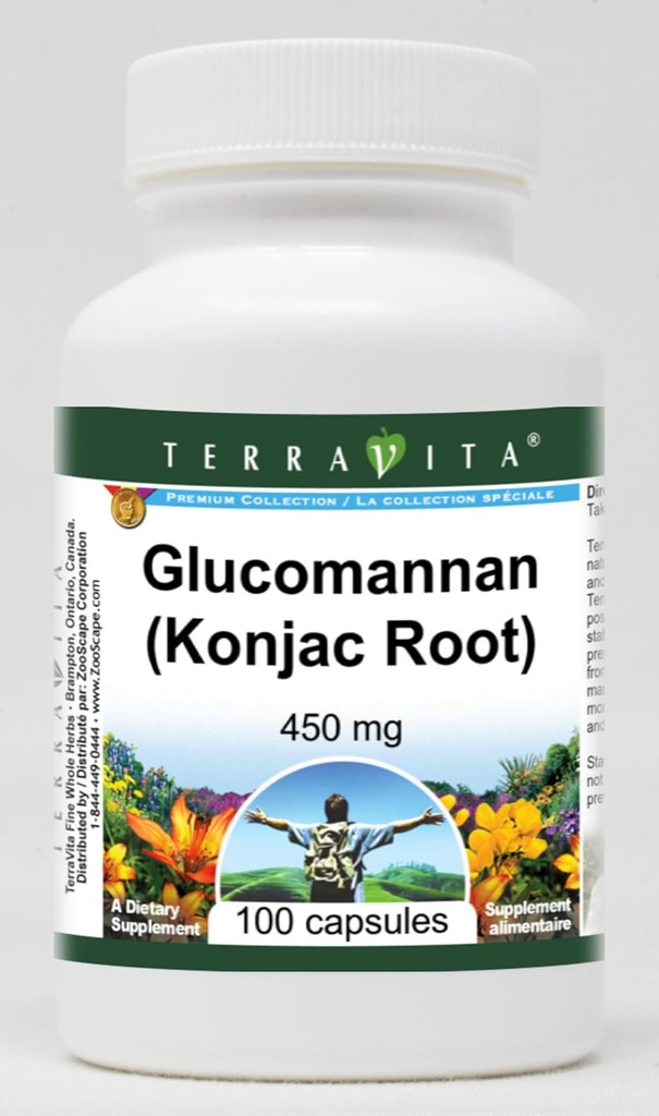 Γλυκομαννάνη (Konjac Root) - 450 mg (100 κάψουλες, ZIN: 511306)
