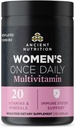 Kadınlar için Eski Beslenme, Kadın Bir Kez Tamamı, Methlyated Vitamin B, C, K2, Magnezyum, Folate & Iron, Supports Bone Health, 30 Sayı Kont