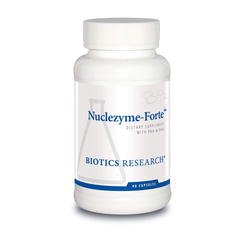 Biotics Araştırma Nuclezyme-Forte – RNA/DNA B-Complex, RNA ve DNA'nın Supplemental Kaynağı, Forized Multivitamin/Mineral Formula 90 Capsules
