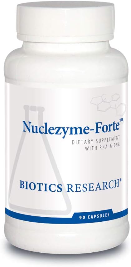 Biotics Research Nuclezyme-Forte – RNA/DNA B-Complex, Supplemental Source of RNA and DNA, Fortified Multivitamin/Mineral Formula 90 Capsules
