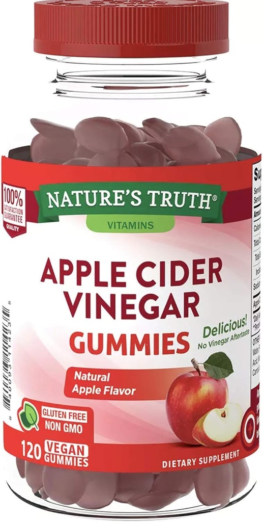 Nature's Truth Apple Cider Vinegar Gummies, 120 Count