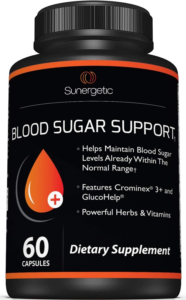 Premium Blood Sugar Support Supplement-Depler Sağlıklı Kan Şeker Seviyeleri Zaten Normal Ortam İçinde - Bitter Melon Ekstraksiyonu, Kağıtdium, Kromium, Cinnamon ve Alpha Lipoic Acid-60 Capsules