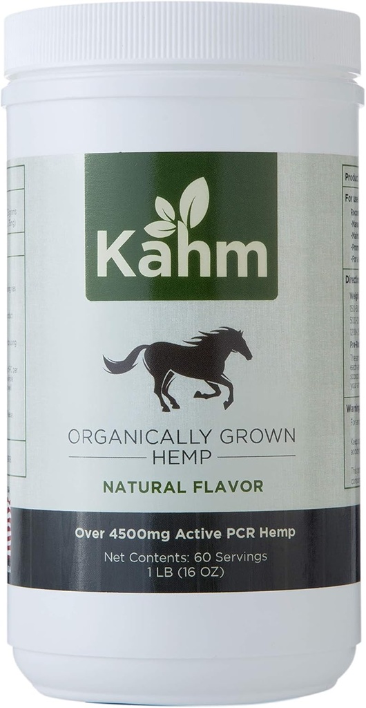 Kahm Equine PCR Atlar için HempVPNs - Natural Equine Hemp Ultrasoniks, Supports Normal enflamatuar Yanıt | Supports maintain Normal and Balanced behavior - 1 lb Konteyner - Made in USA