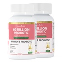 Kadınlar için Probiyotikler ve Prebiyotikler pH Denge & Digestion - 60 Milyar Vaginal Probiyotik ile Gut, Urinary, Immune Health, Vegan & Non-GMO | 180 Capsules