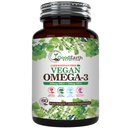 Vegan Omega 3 - Carrageenan Free Plantive Algal DHA/EPA- 60 Veggie Softgels - Beyin, Kalp ve Prenatal Sağlık - Temel Fatty Asits Supplements