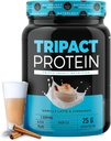 Nutrology TRIPACT protein Toz - 7in-1 Meal Yenileme Grass Fed Whey Protein Toz, Pea, Rice, Kas Kurtarma ve Immunity, Vanilla Latte & Cinnamon Flavor, 20 Hizmetler