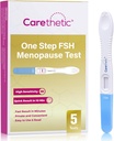 [5 Pack] Carethetic FSH Menopause Test Kit - Midstream at-Home Menopause Test, High-Sensitivity FSH Algı için Test ve Fertness İzleme