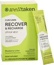 Turmeric Curcumin Recover Toz - Blueberry Lime, 14ct Box - 400mg Optimized Curcumin, Pomegranate, Red Grape - Occasional Fatigue - Vegan, 14 Hizmet