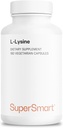 Supersmart - L-Lysine 6000 mg per Day (High Strength) - Essential Platinum Acid Lysine Supplement | Non-GMO & Gluten Free - 180 Vegetarian Capsules