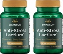 Swanson Γυναικεία Anti-Stress Formula (Lactium) - Βοηθά στην αντιμετώπιση του άγχους, προωθεί την χαλάρωση και την υποστήριξη του ύπνου - (60 κάψουλες, 167mg) 1 συσκευασία (2 πακέτο)