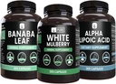 PURE ORIGINAL INGREDIENTS White Mulberry, Alfa Lipoic Acid, Banaba Capsule Sche (365 Capsules), Pure & Undiled, Lab