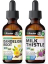 BIO KRAUTER Dandelion Tincture 2 Fl. Oz. & Milk Thistle Tincture 2 Fl. Oz.