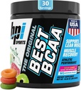 BPI Sports Best BCAA - BCAA Powder - Διακλαδισμένη Αλυσίδα Αμινοξέα - Ανάκτηση των μυών - Σύνθεση Πρωτεΐνης - Λίπος Μύες - Βελτιωμένη Απόδοση – Ενυδάτωση – Ξινή Κάντυ - 35 Σερβίρει - 12,34 oz.