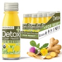 Θερμοκήπιο Χυμός Detox Wellness Shots Βιολογική Ανοσία Σφηνάκια Χυμός Ηπατική Υγεία + Αντιφλεγμονώδες με Ginseng, Γαϊδουράγκαθο Γάλα, και Dandelion Vegan & Gluten-Free (2 Oz, πακέτο των 12)