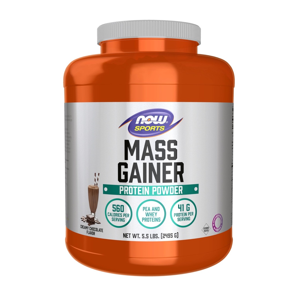 Şimdi Gıdalar Spor Kitleleri Protein Tozu, Kremy Chocolate Flavor, Pea ve Whey proteini, 5.5 lbs.