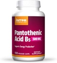 Jarrow Formulas Pantothenic Acid B5 500 mg - 100 Veggie Caps - Essential B Vitamin - Enerji Prodüksiyon & Metabolism Desteği - 100 Hizmet, 3 Paket