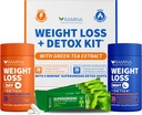 Ultimate Kilo Kaybı Kit - 30 Gün & Gece Saati Detox Shots – Metabolism Branson & Appetite Control – Kadınlar ve Erkekler için Diyet Supplements – Fat Yanan & Kiloloss Pills, Fat Burner & Appetite Suppressant