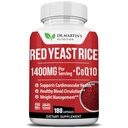Red Yeast Rice, 1400 mg Supplement 180 Count | Sağlıklı Cholesterol Seviyeleri | Destekler Cardiovascular & Blood Circulation For Health Heart, Digestion, Kilo Management & General Health