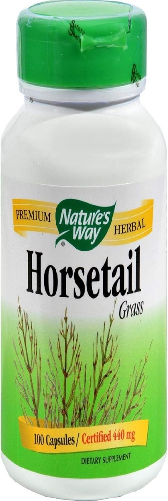 Natures Way Horsetail Grass, 440mg, 100 Κάψουλες, Συσκευασία των 2