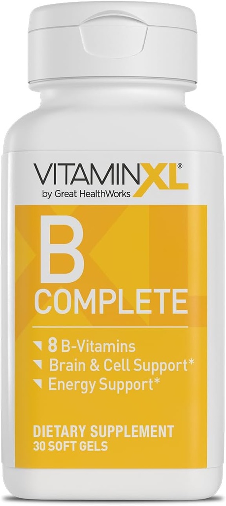 BXL B Complete, B1, B5, B6, B12, Biotin, Niacin, Riboflavin ve Folate, Ayrıca Choline ve inositol (30 Soft Gels, 30 Hizmet) ile yapılan Full Spectrum B Komplekstir.